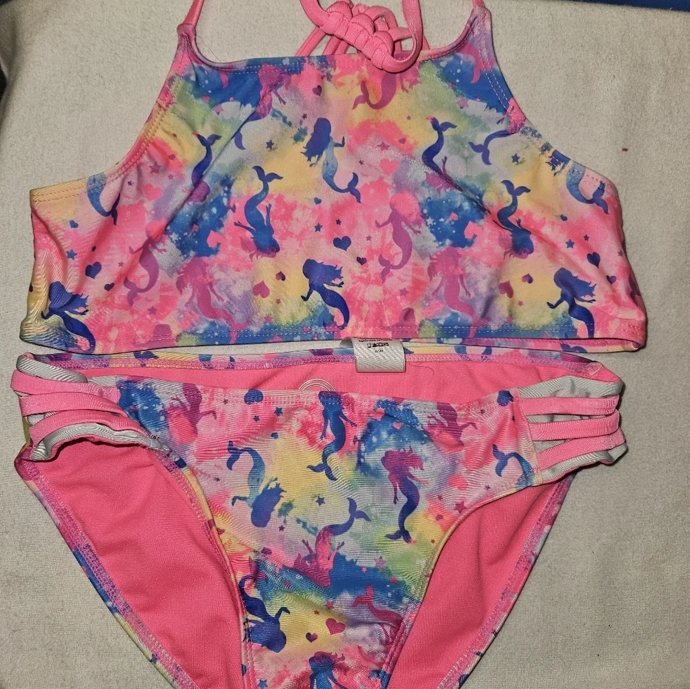 Wonder Nation Girls Mermaid Bikini Size Xl (14-16)